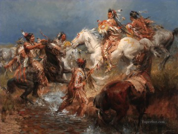 indios americanos occidentales 32 Pinturas al óleo